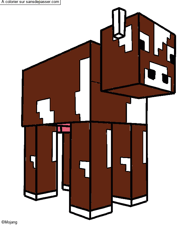 Vache Minecraft par un invit&eacute;