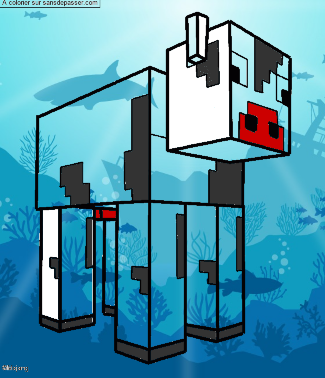 Vache Minecraft par MNAL