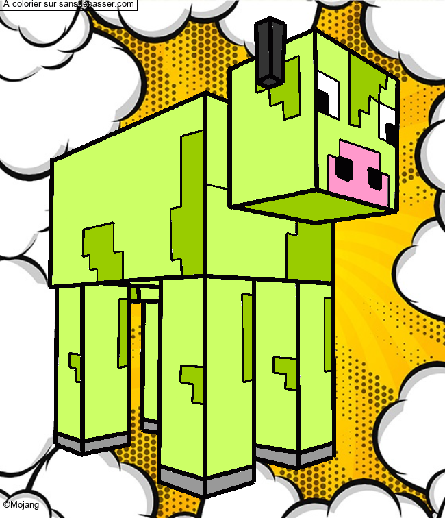 Vache Minecraft par un invit&eacute;