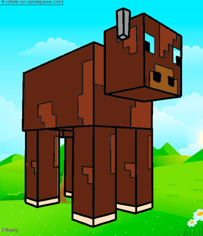 Vache Minecraft par un invit&eacute;
