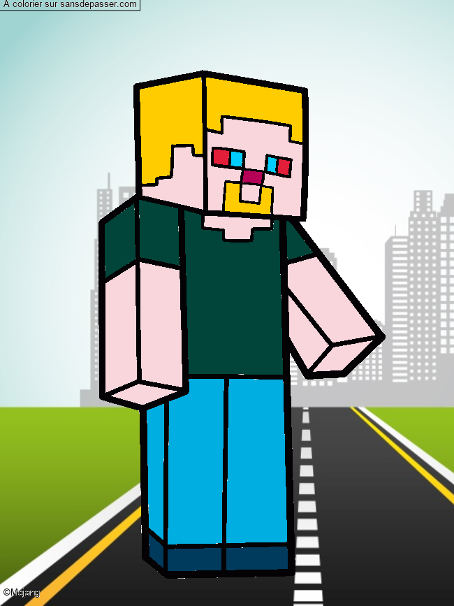 Steve Minecraft par un invit&eacute;