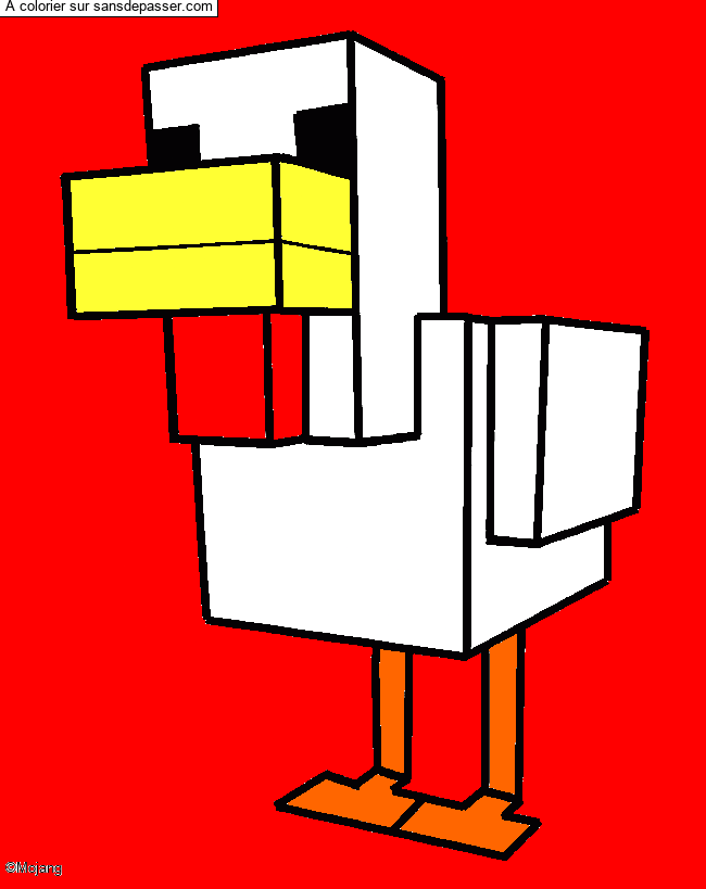 Poule de Minecraft par un invit&eacute;