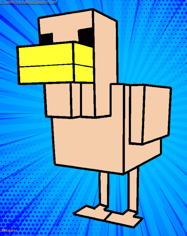 Poule de Minecraft par un invit&eacute;