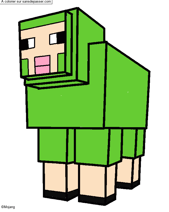 Mouton de Minecraft par un invit&eacute;
