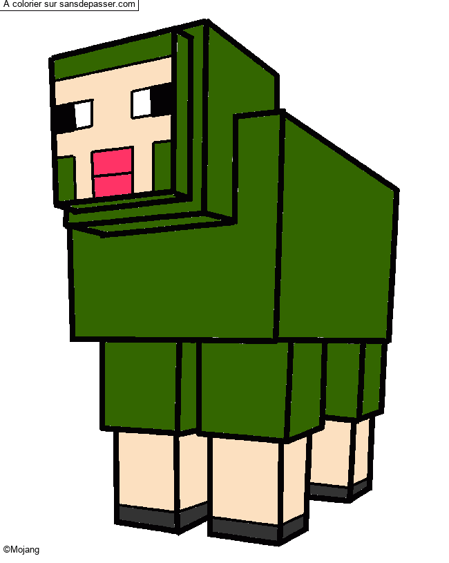 Mouton de Minecraft par un invit&eacute;