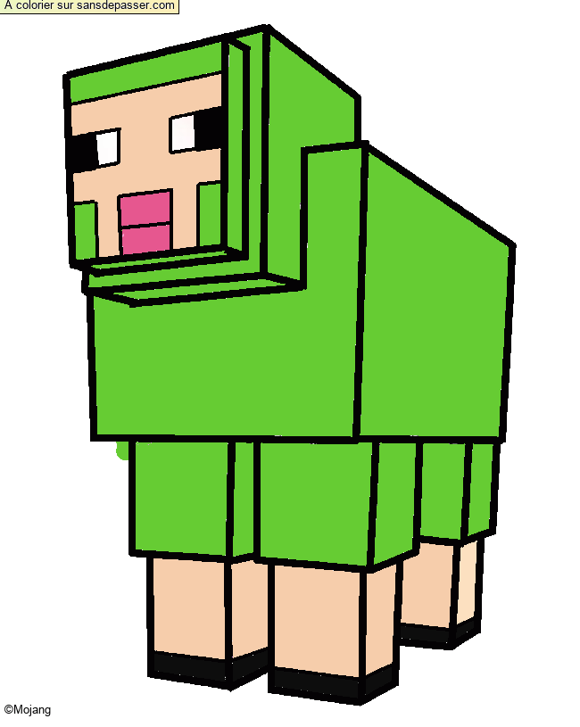 Mouton de Minecraft par un invit&eacute;