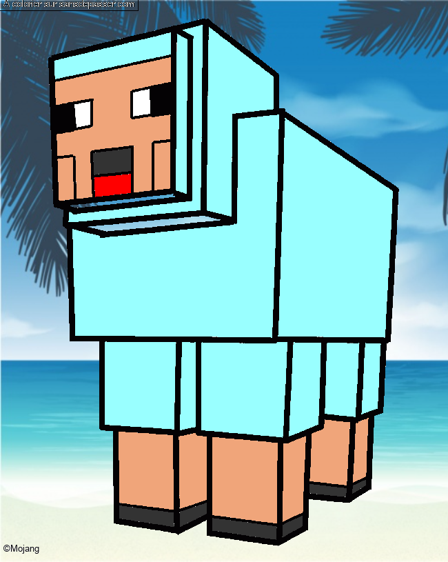 Mouton de Minecraft par un invit&eacute;