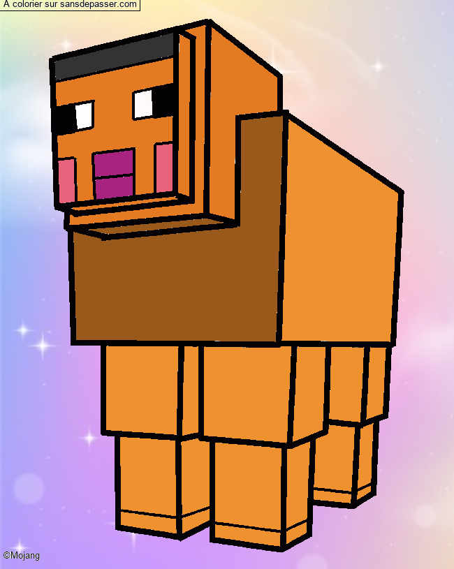 Coloriage Mouton de Minecraft par LILA  534 265