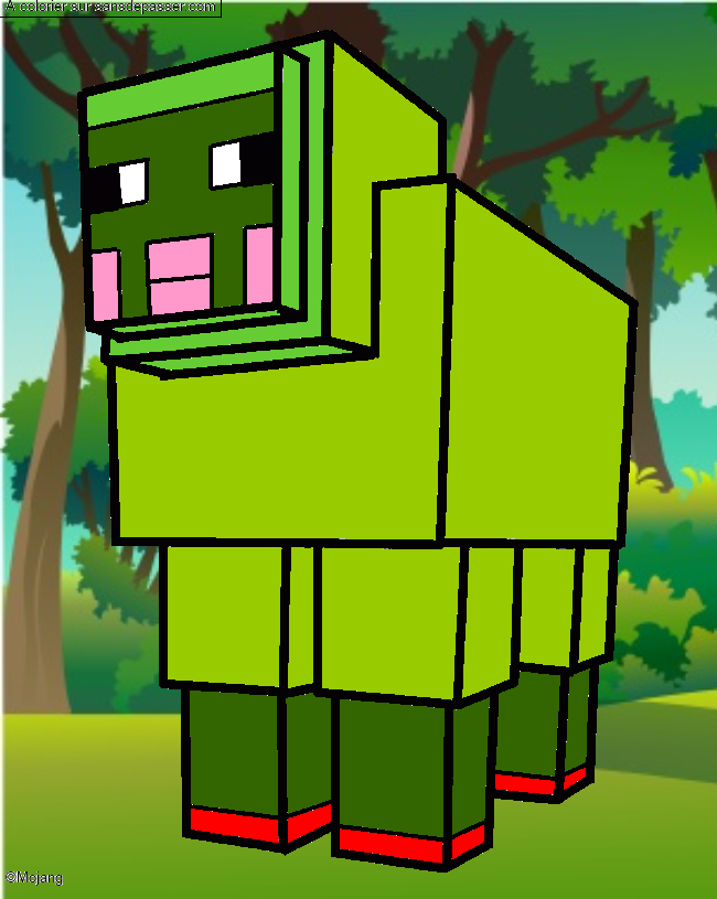 Mouton de Minecraft par un invit&eacute;