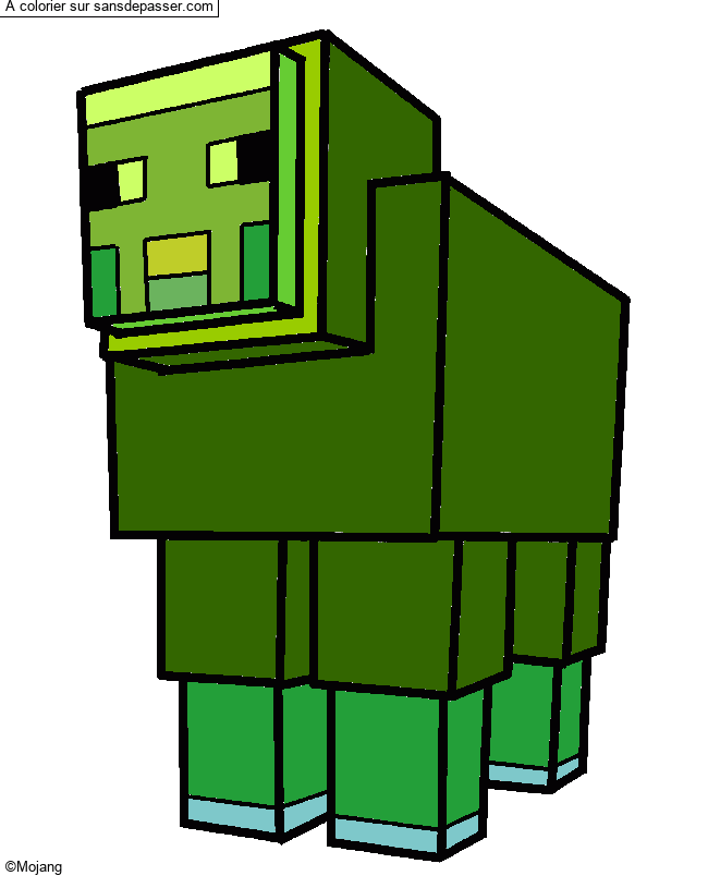 Mouton de Minecraft par un invit&eacute;