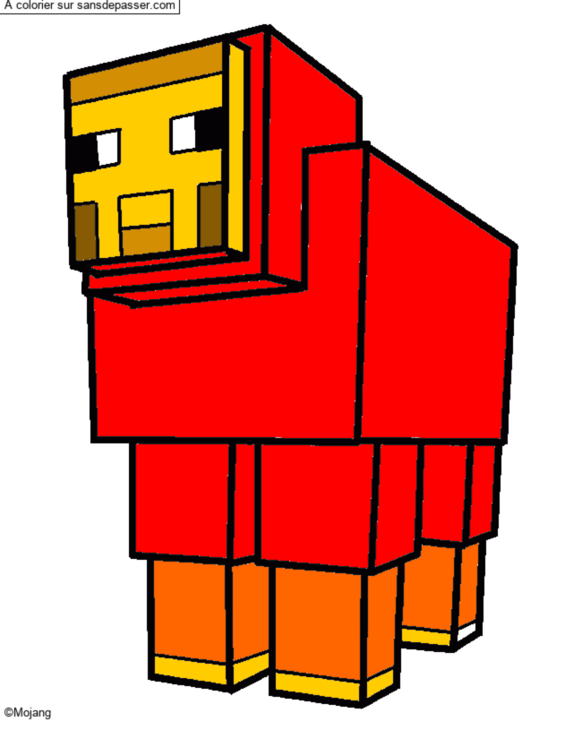 Mouton de Minecraft par un invit&eacute;