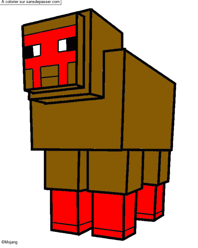Mouton de Minecraft par MNAL