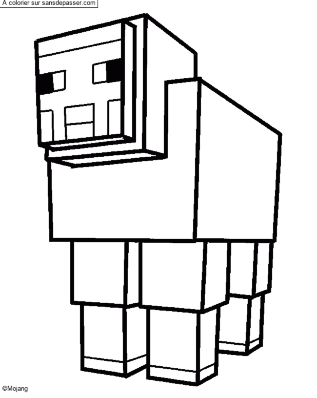 Mouton de Minecraft par un invit&eacute;