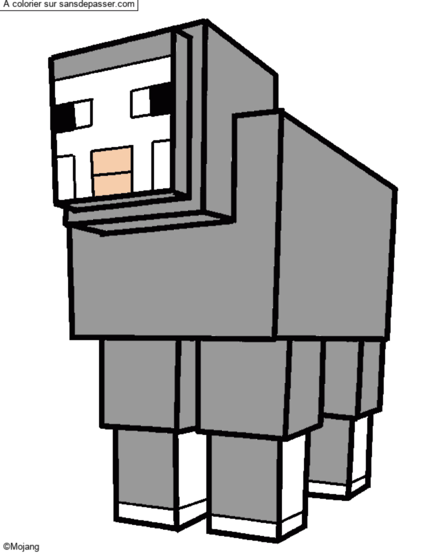 Mouton de Minecraft par un invit&eacute;