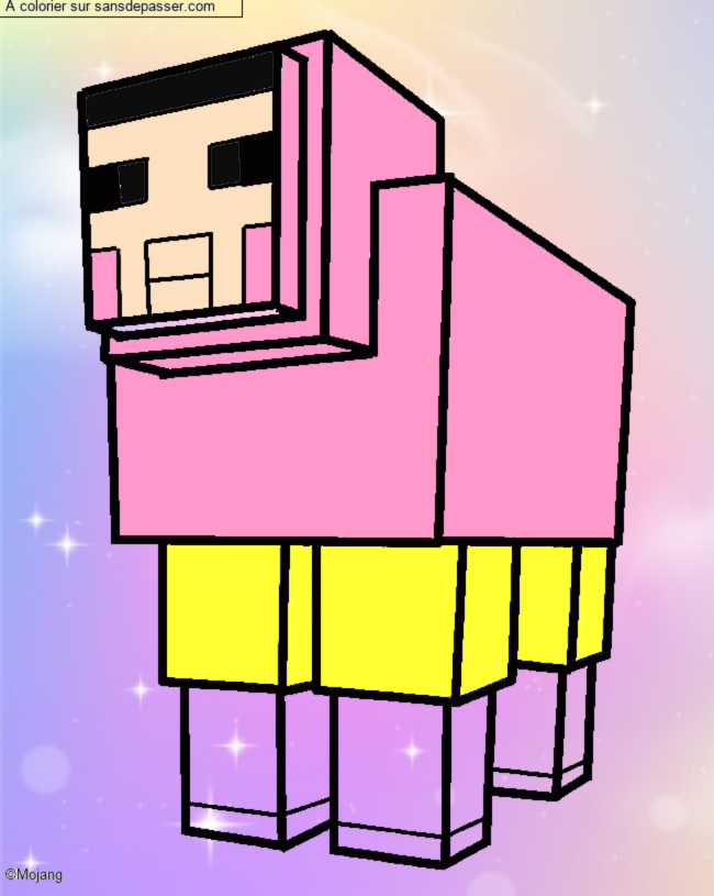 Mouton de Minecraft par un invit&eacute;