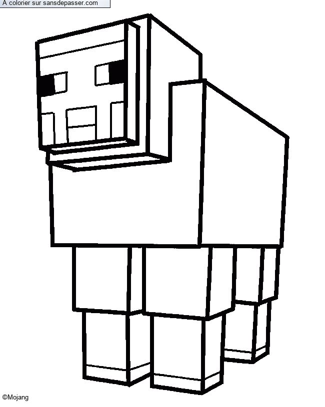 Mouton de Minecraft par un invit&eacute;