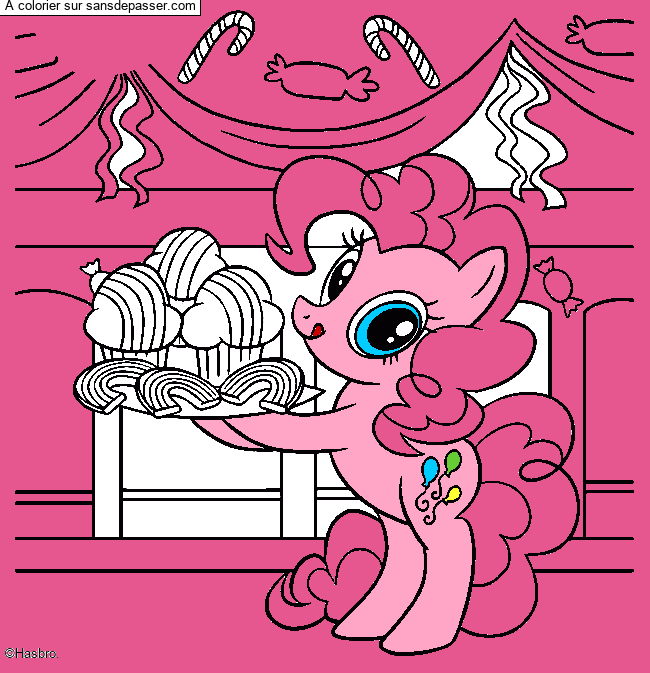 Coloriage Pinky Pie - My Little Pony par un invité