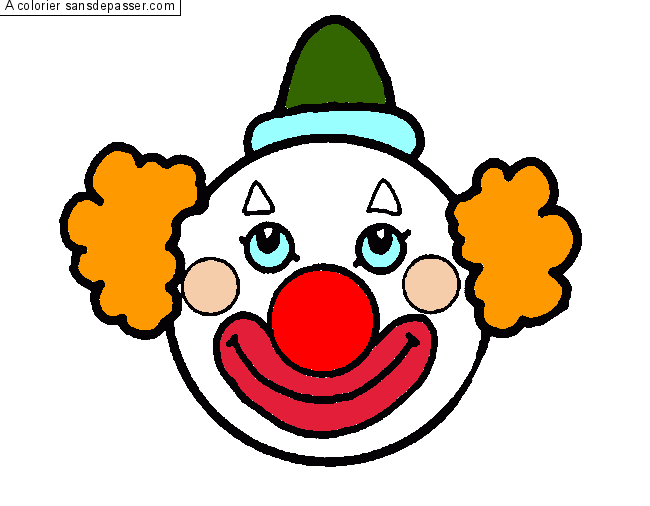 Coloriage Clown - Sans Dépasser