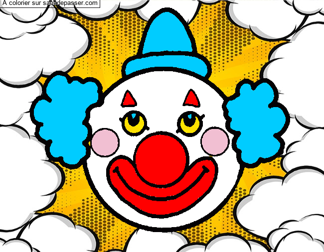 Coloriage Clown par un invité