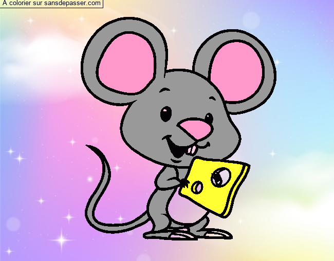 Petite souris et son fromage par un invit&eacute;