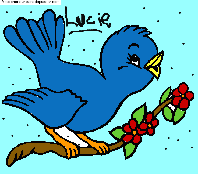 Petit oiseau qui chante par un invit&eacute;