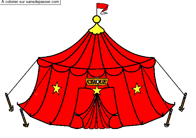 Chapiteau du cirque par un invit&eacute;