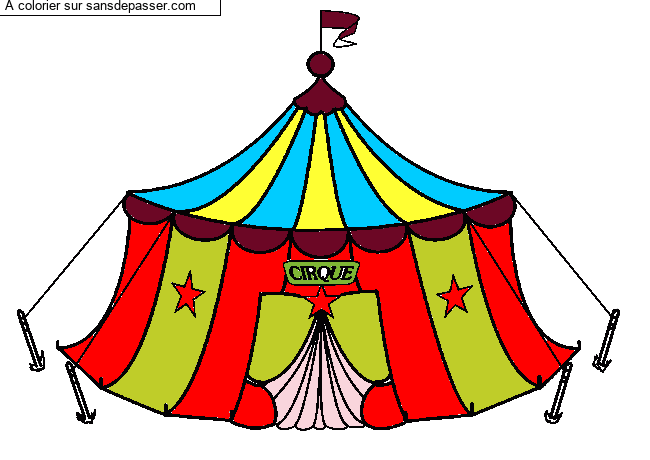 Chapiteau du cirque par un invit&eacute;
