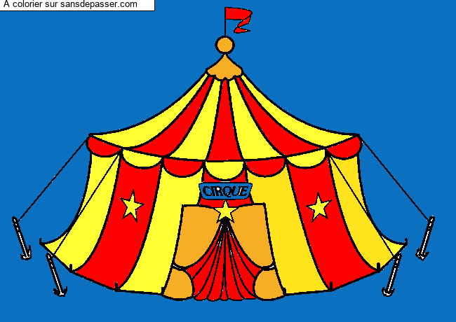 Chapiteau du cirque par un invit&eacute;