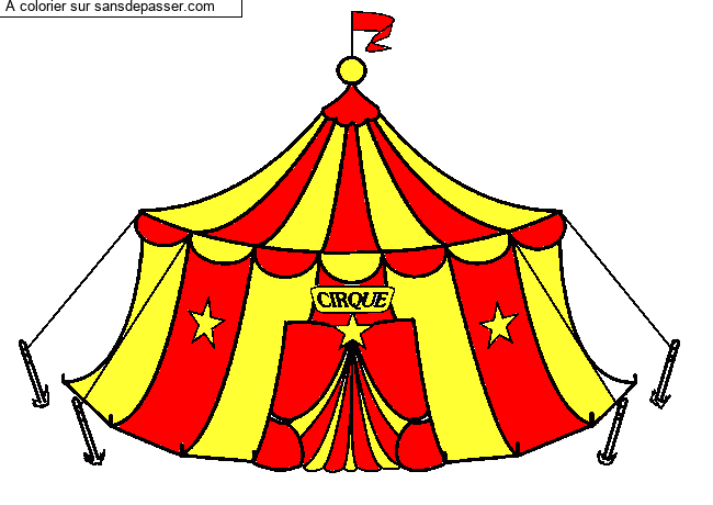 Chapiteau du cirque par un invit&eacute;