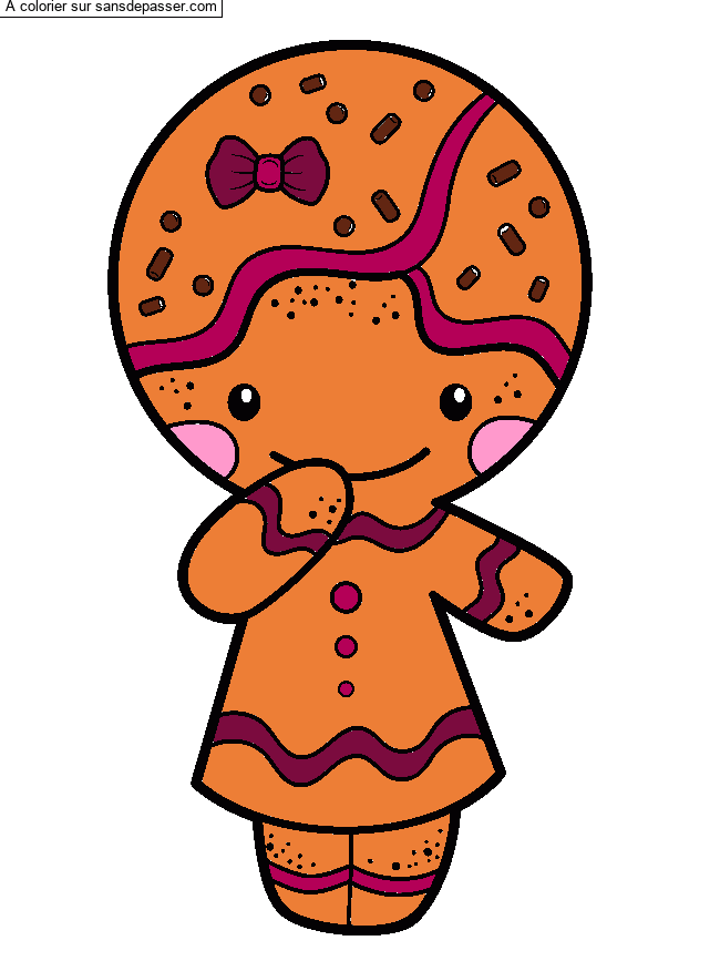 Petit bonhomme de pain d'&eacute;pices par un invit&eacute;