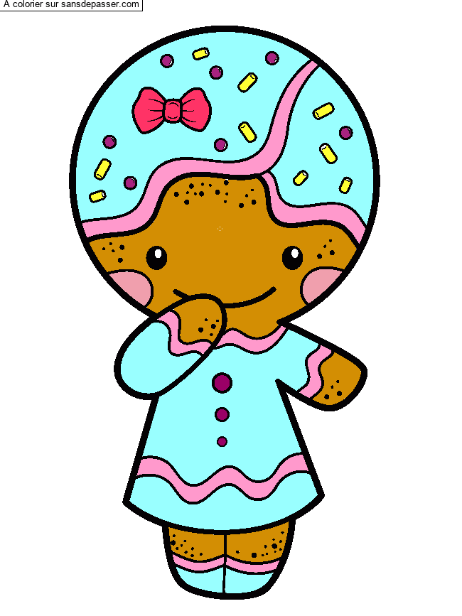 Petit bonhomme de pain d'&eacute;pices par calista