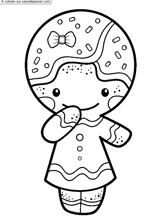 Petit bonhomme de pain d'&eacute;pices par un invit&eacute;