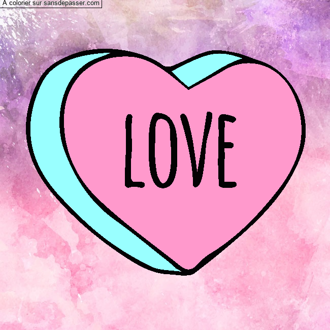 Coeur Love par un invit&eacute;