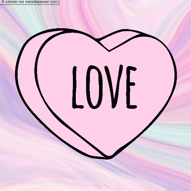Coeur Love par un invit&eacute;