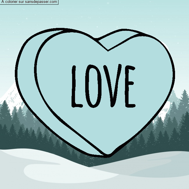 Coeur Love par un invit&eacute;