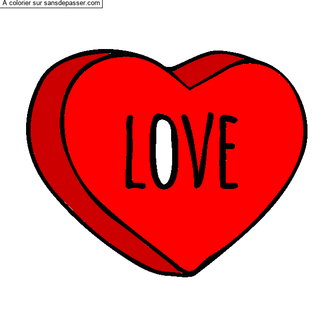Coeur Love par un invit&eacute;