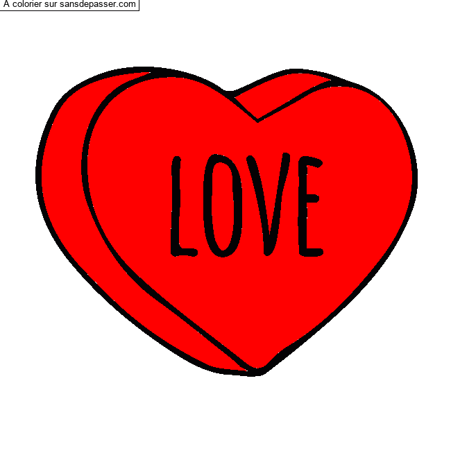 Coeur Love par un invit&eacute;