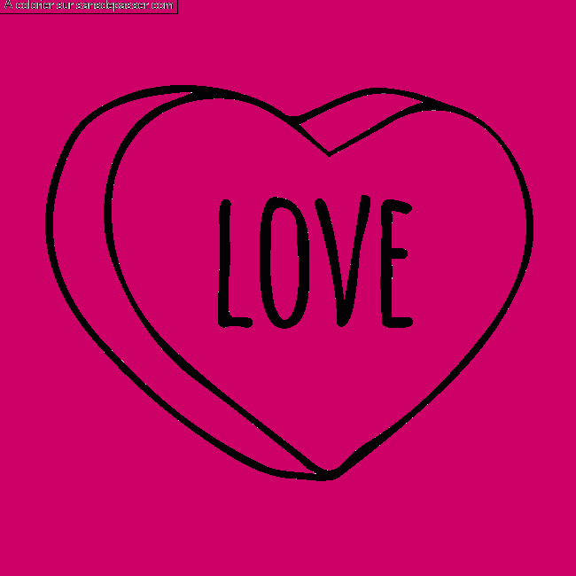 Coeur Love par un invit&eacute;