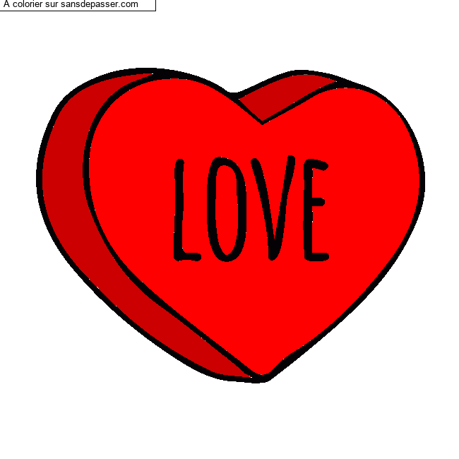 Coeur Love par un invit&eacute;