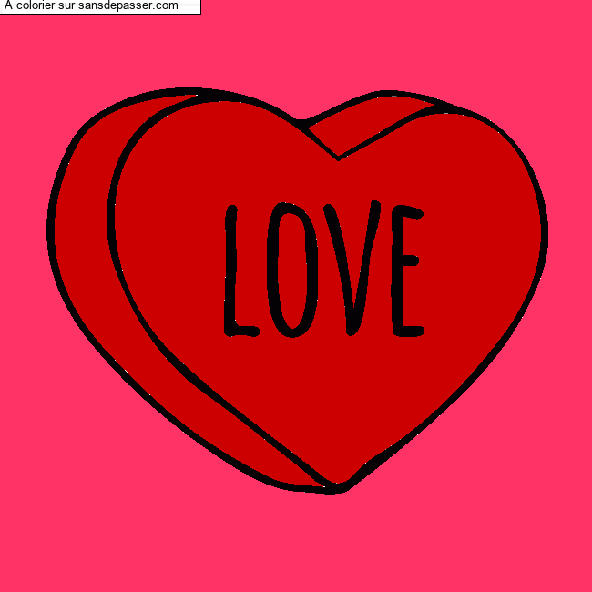 Coeur Love par un invit&eacute;