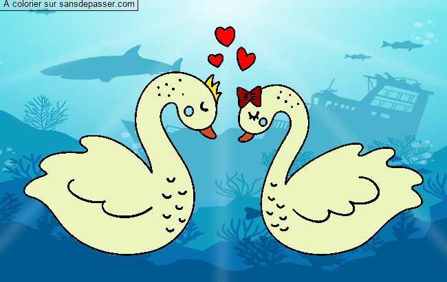 Cygnes Amoureux par Mamalabest