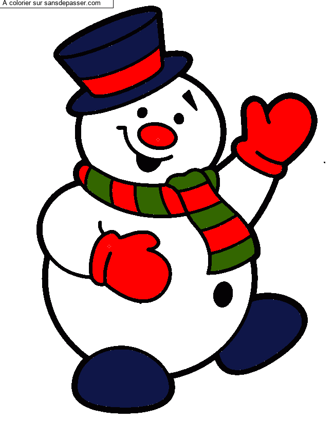 Coucou Bonhomme de neige par un invit&eacute;
