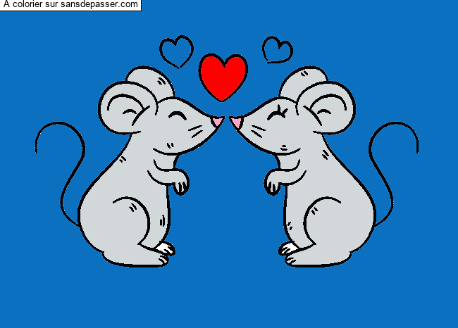 Souris amoureuses par Enamlr