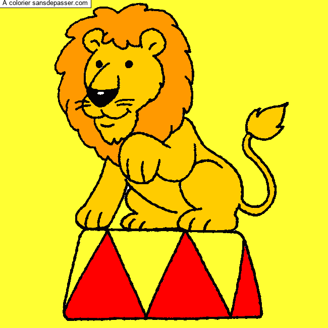 Lion du cirque par Rita