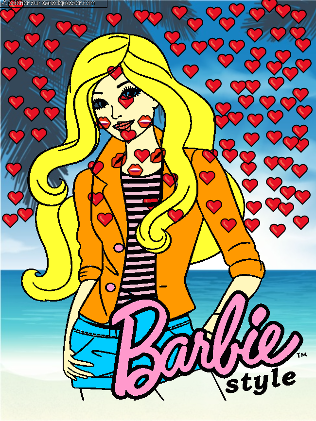 Coloriage Barbie Style par LEANA