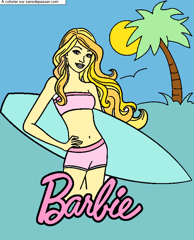 Barbie Vacances et Surf par un invit&eacute;