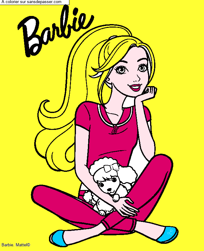 Barbie et son chien par HJUCH
