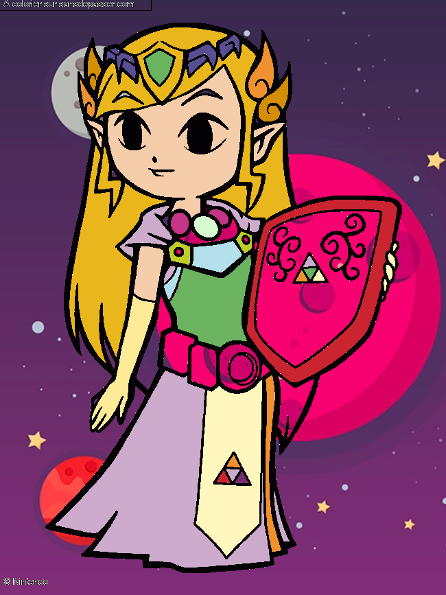 Coloriage Princesse Zelda par lyly03050496