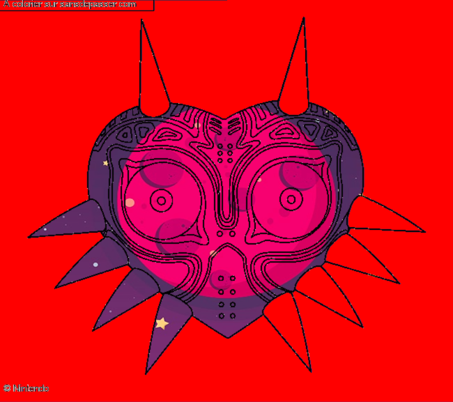 Coloriage Zelda Majora's Mask par un invit&eacute;