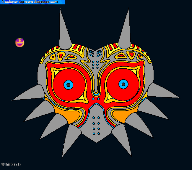 Coloriage Zelda Majora's Mask par un invit&eacute;